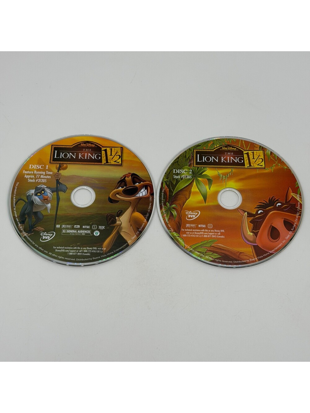 Disney The Lion King 1 1/2 (2004) - DVD Movie - Family / Comedy ** Disc Only **